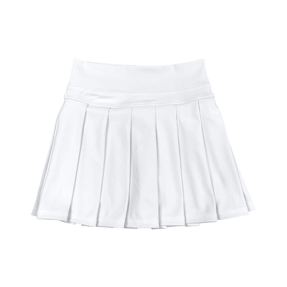 baby girl white summer yoga skorts preorder