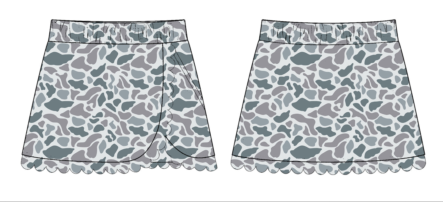 baby girl light grey yoga skirt preorder