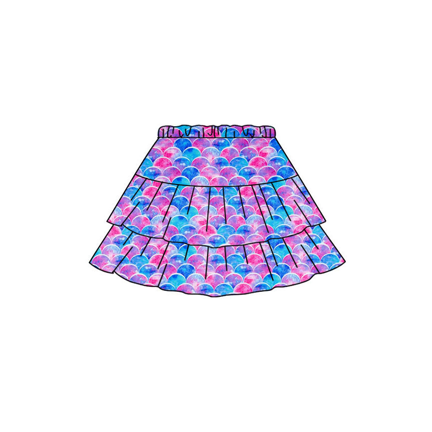 baby girl mermaid design summer skirt preorder