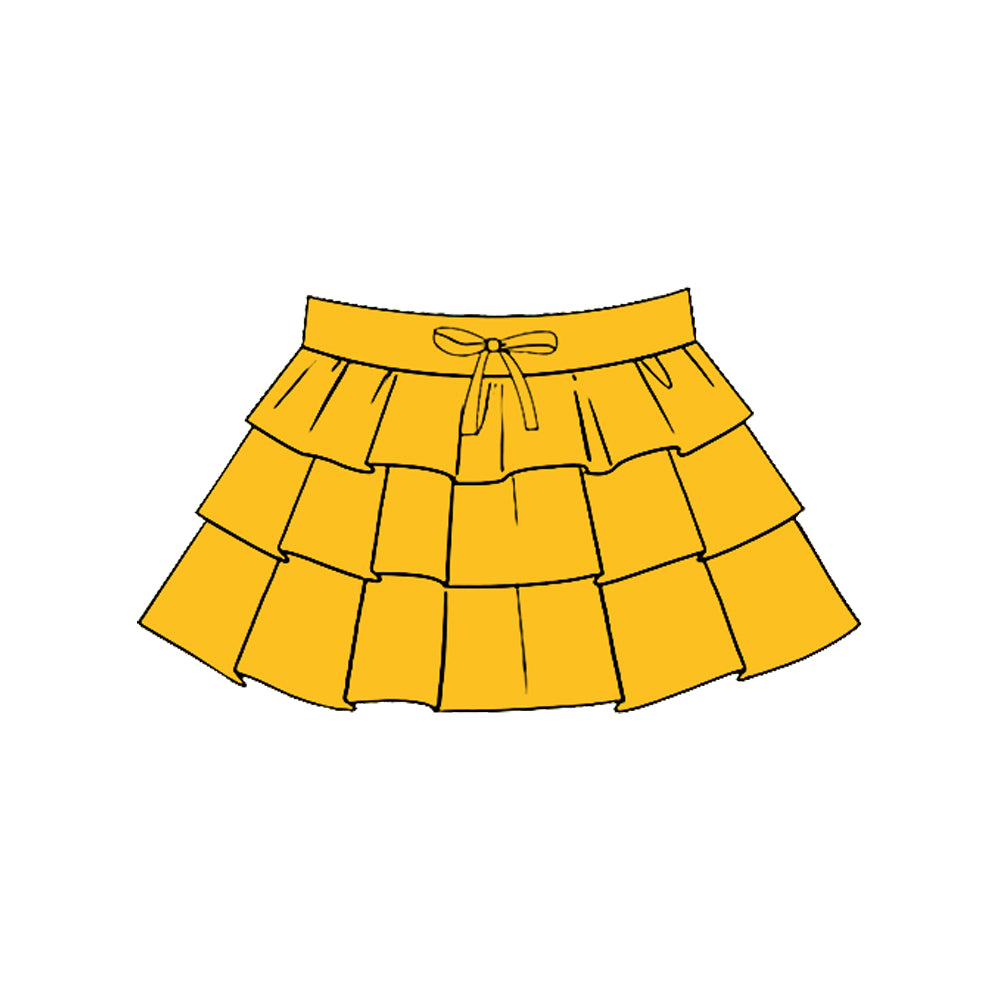 baby girl golden color summer yoga skirt preorder