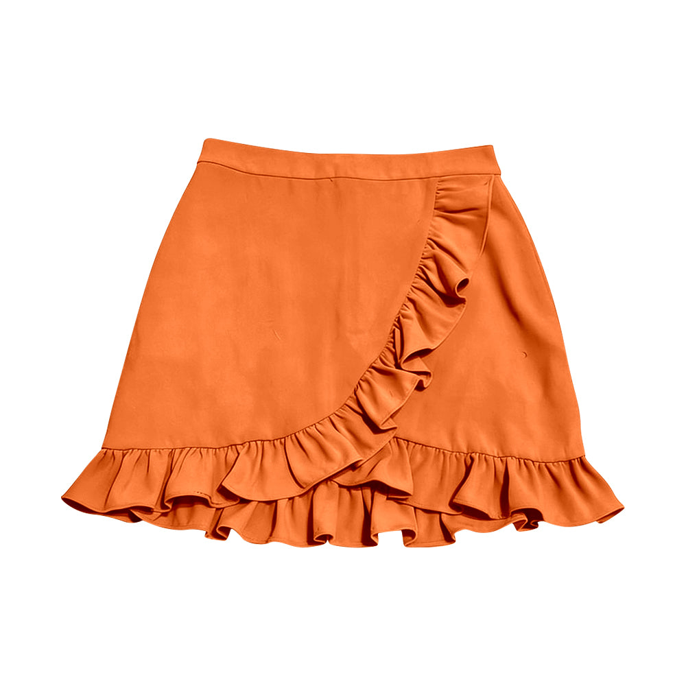 Toddle baby girls orange yoga skirt preorder