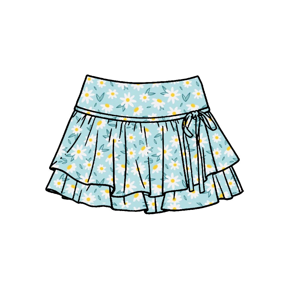 Baby girls daisy flowers yoga skirts preorder
