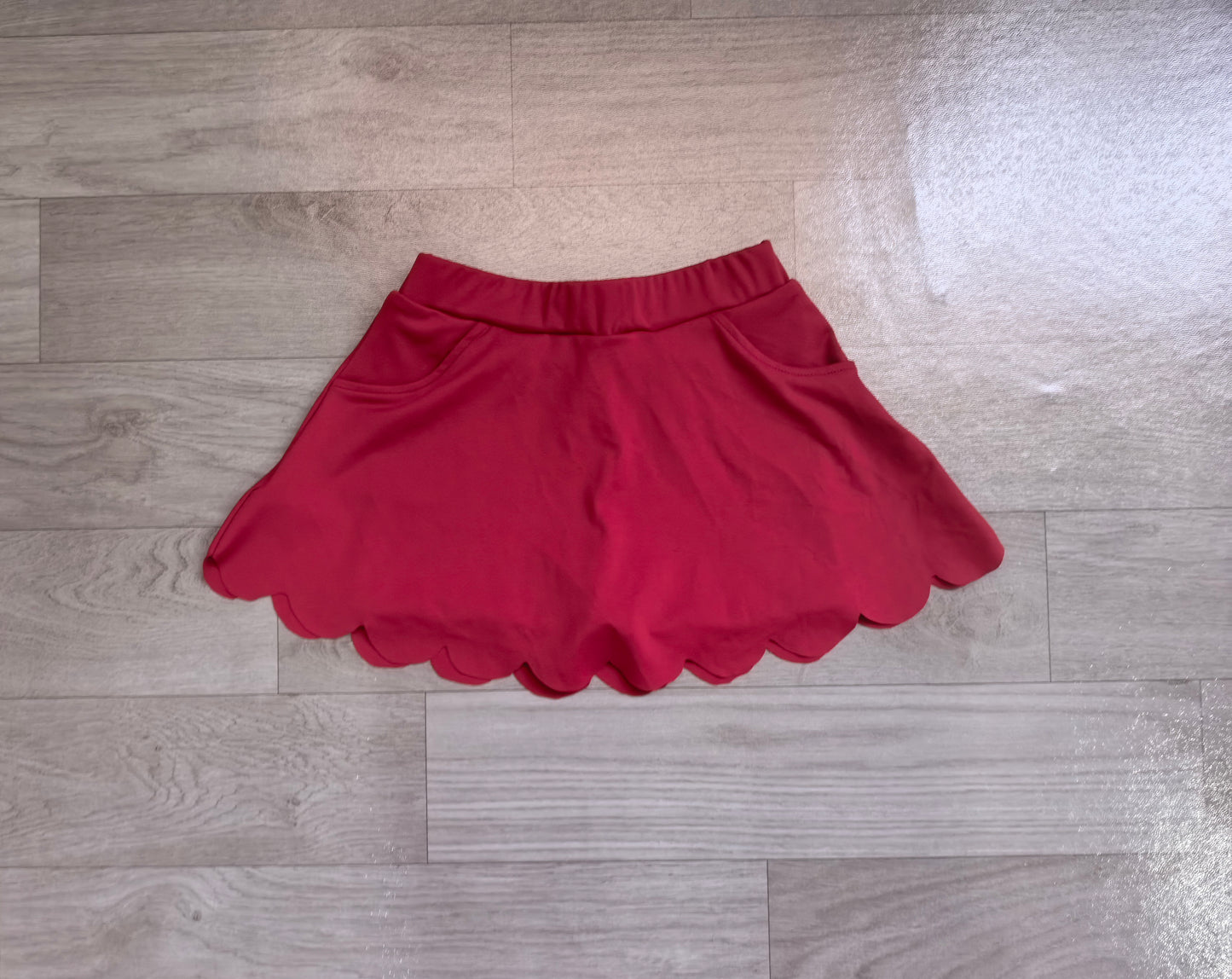 Wine red color girls summer yoga skirts preorder
