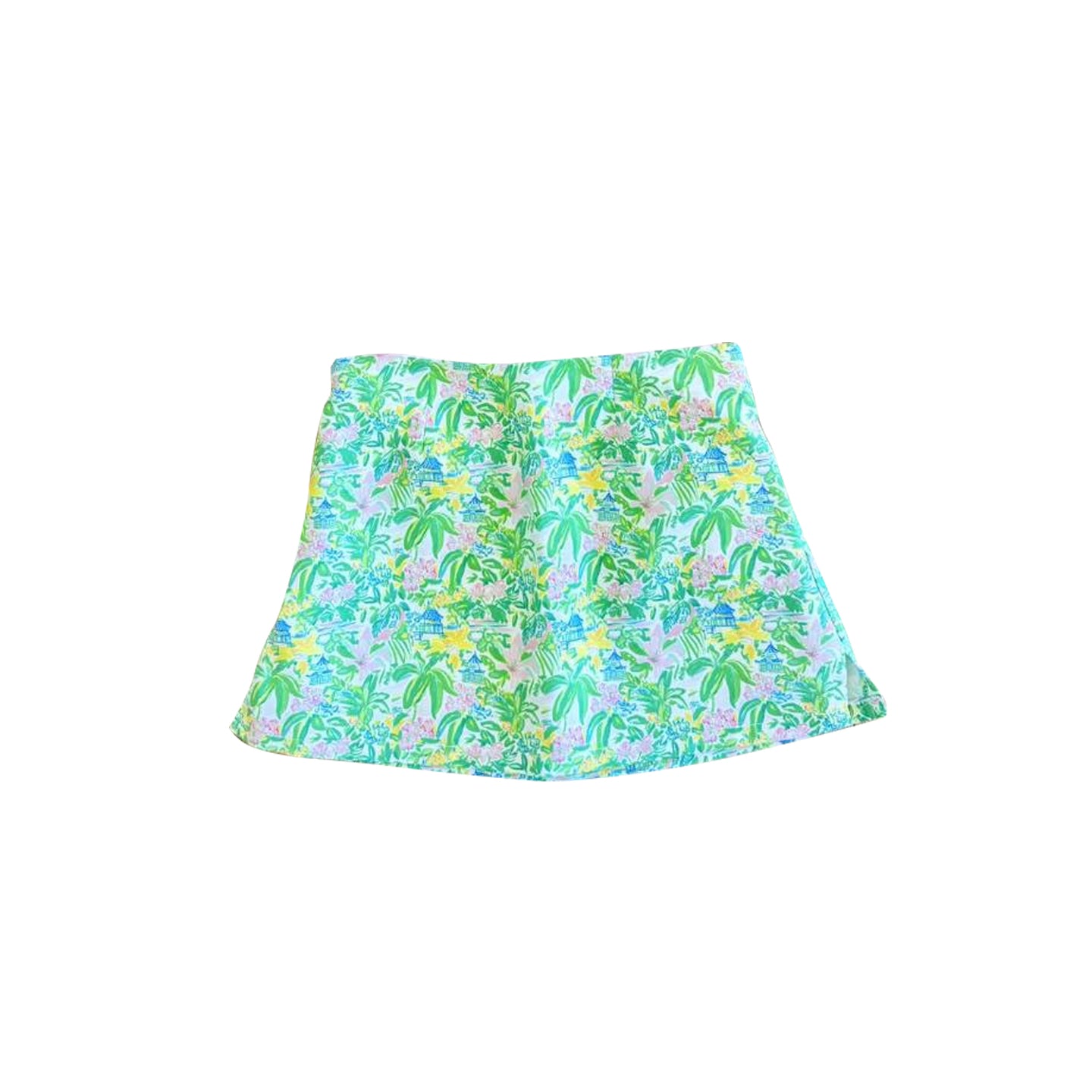 Beach print girls summer yoga skirts preorder