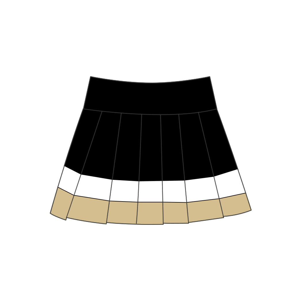 Black color girls summer yoga skirts preorder