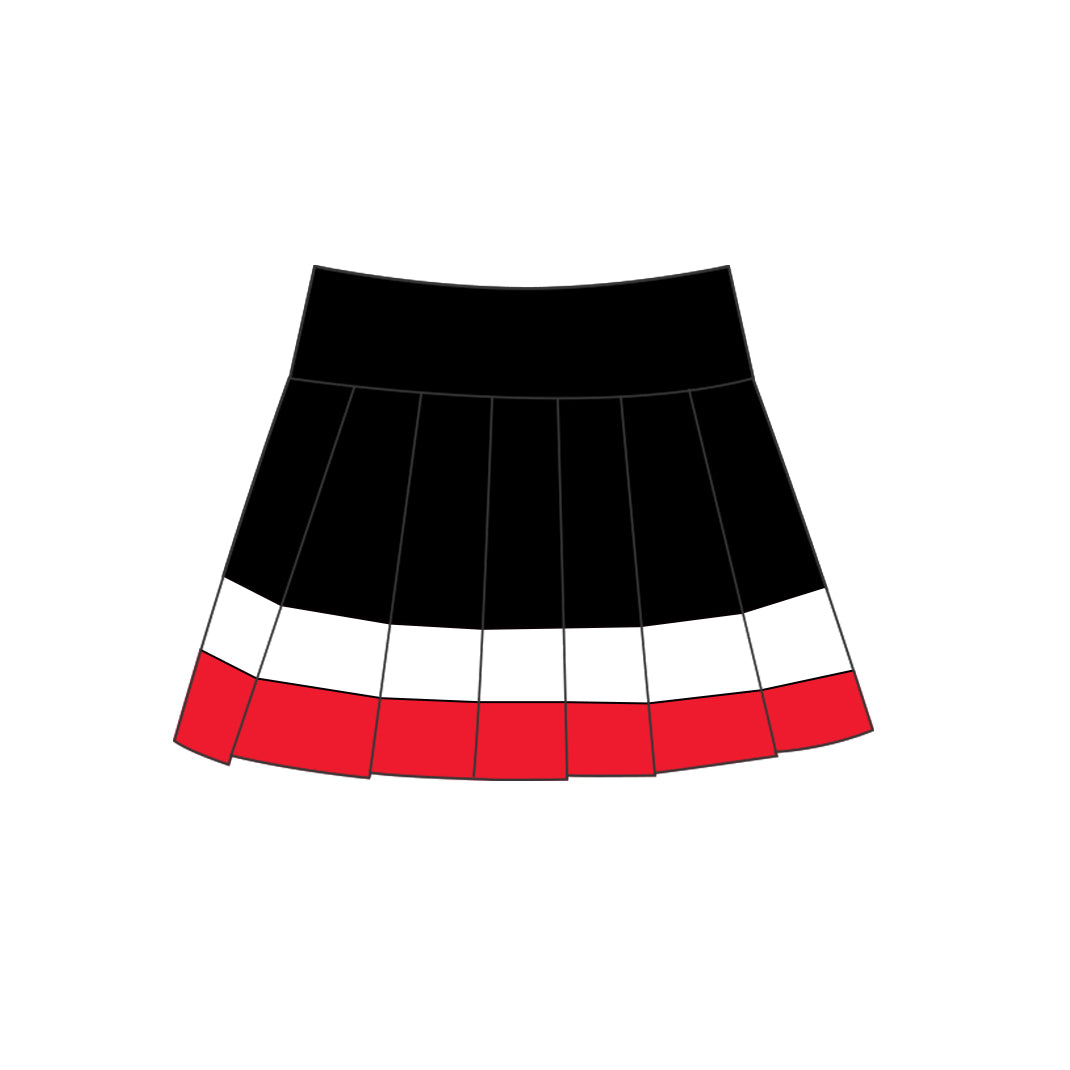 Black red color girls summer yoga skirts preorder