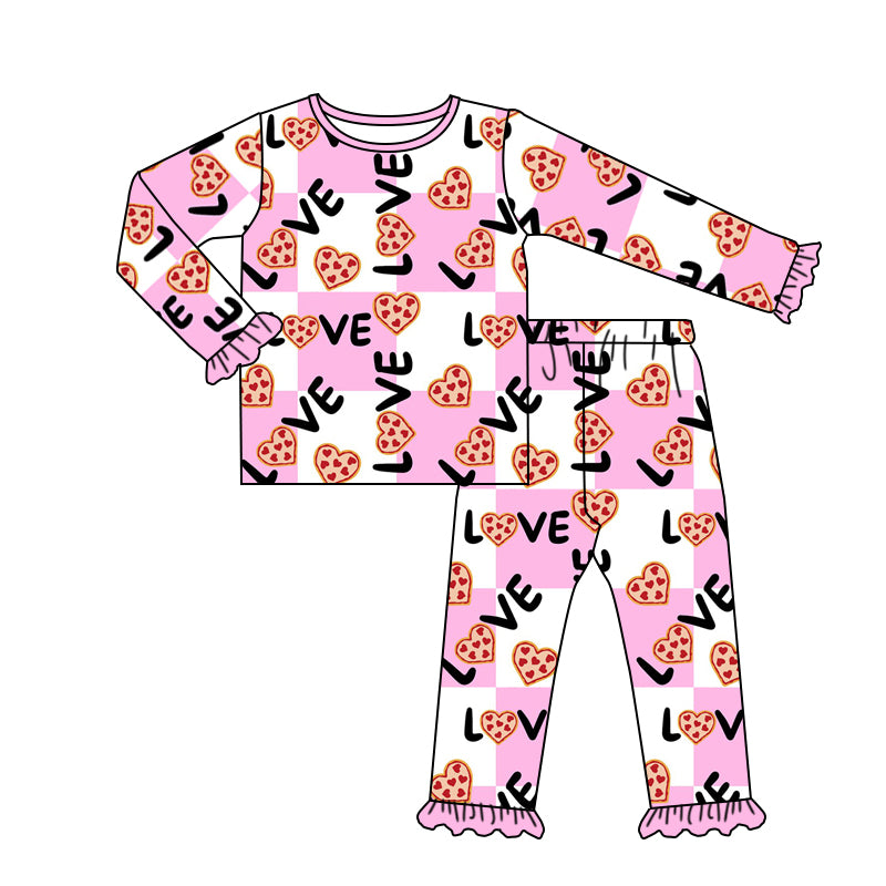 Girls Love heart Valentines day outfit preorder
