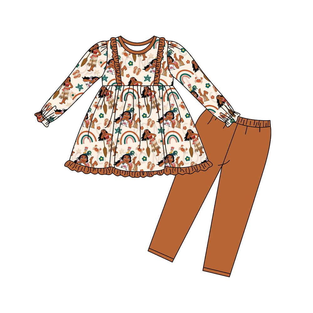 wholesale girls island princess pig clothing set