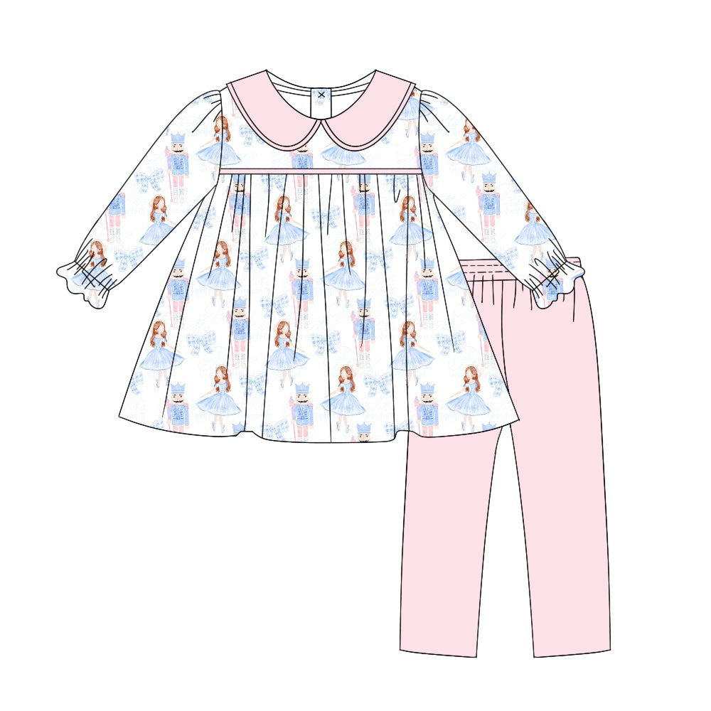 baby girl Christmas soldier tunic top matching pants fall winter clothes preorder