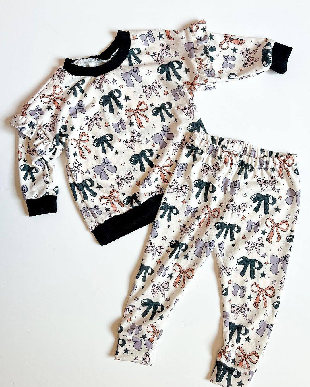 Toddle baby boy Halloween ghost bow clothes preorder