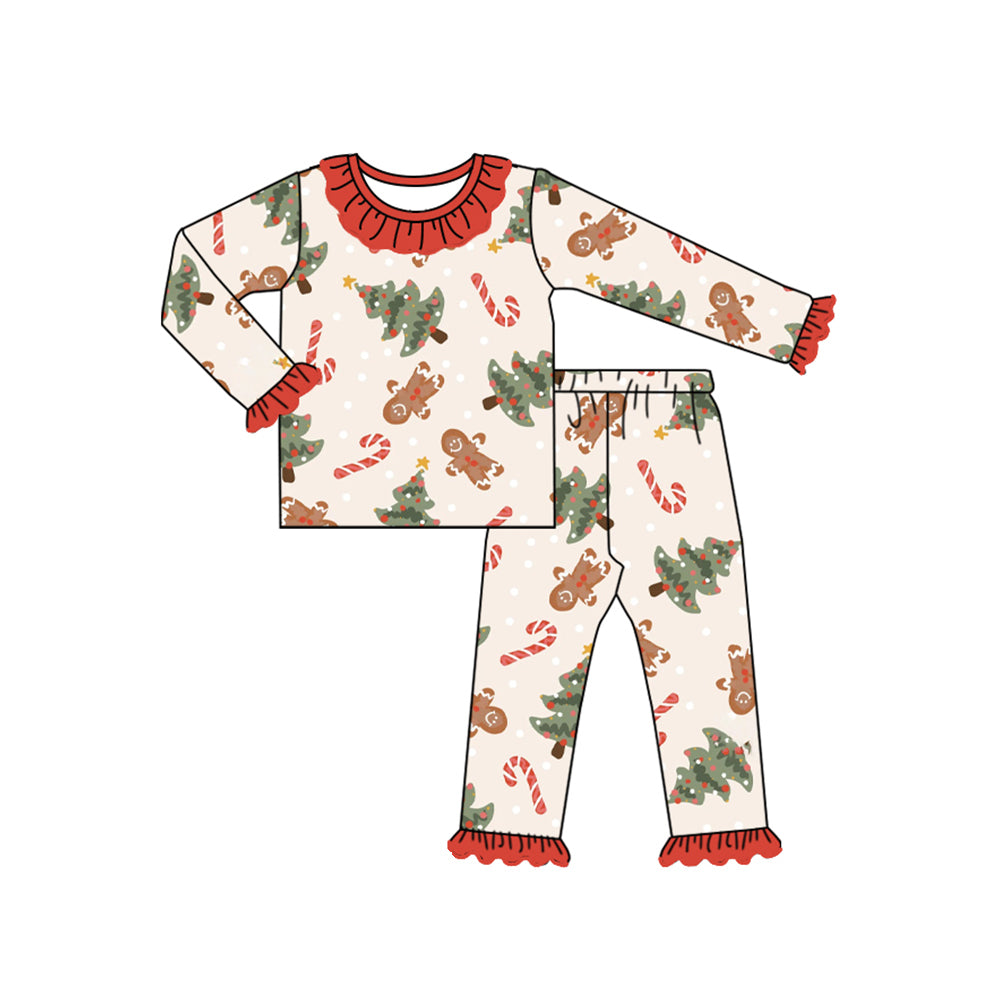 Christmas tree gingerbread candy cane pajama set preorder