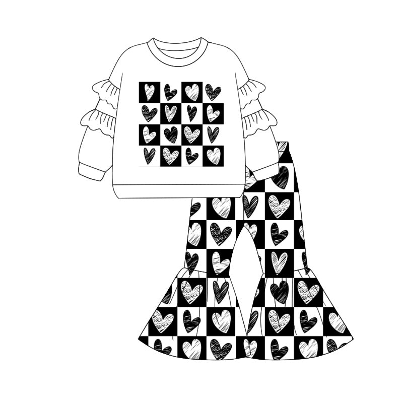 Valentines heart matching baby girls clothes preorder