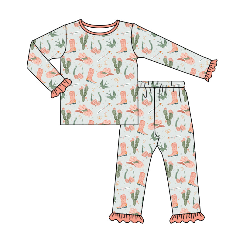 Cowgirl cactus long sleeve matching outfit preorder