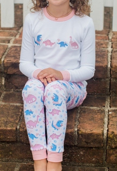 Wholesale girls dinosaur boutique clothing set preorder