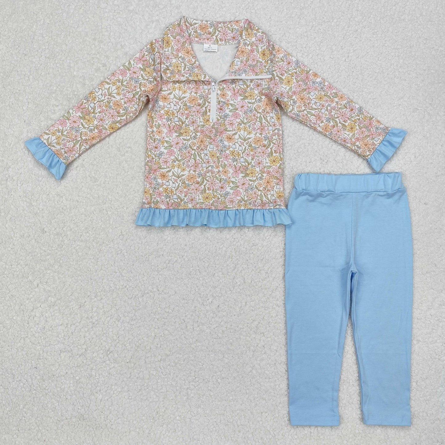 baby girls spring fall floral boutique outfit
