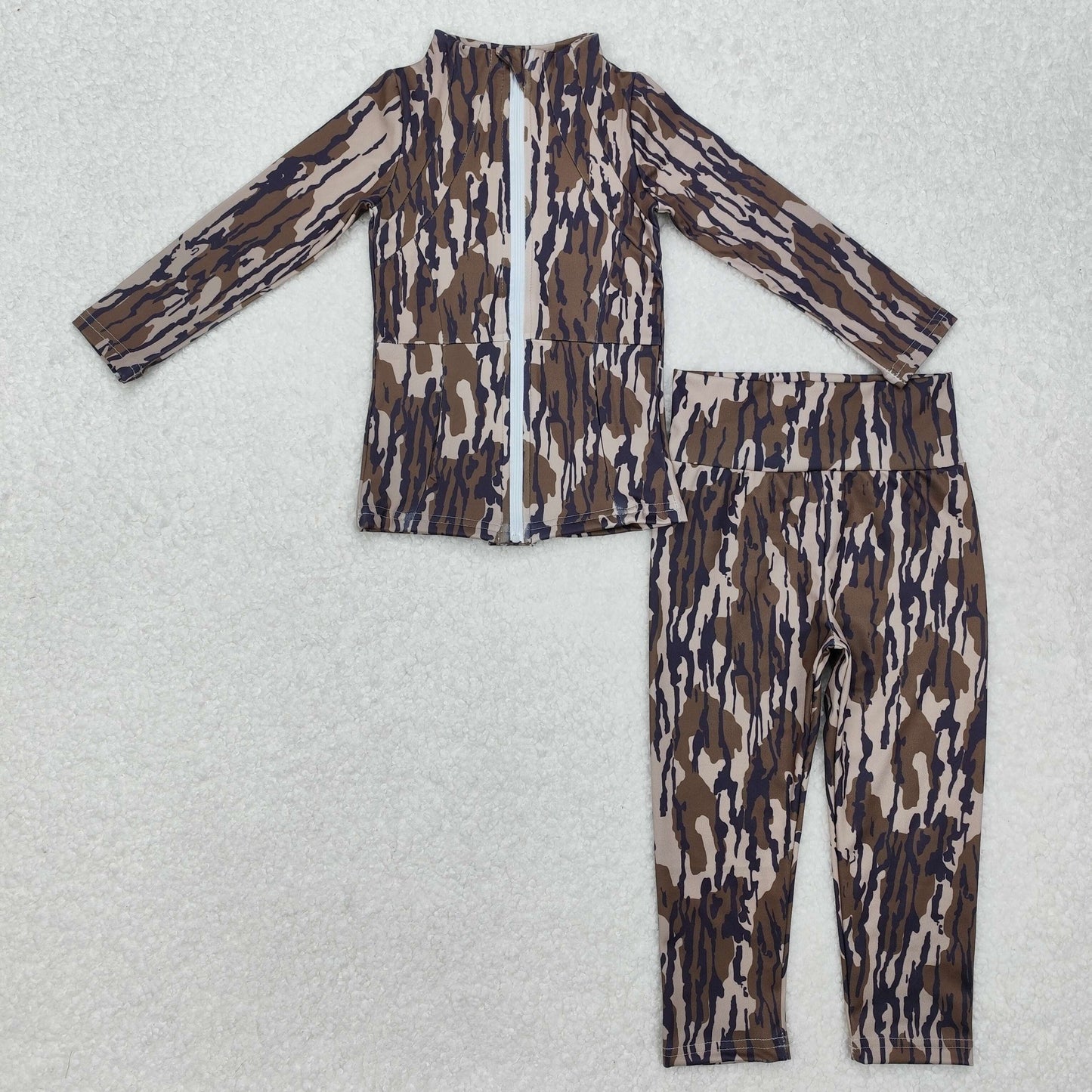 baby girls camo two pieces active wear athletic sports clothes