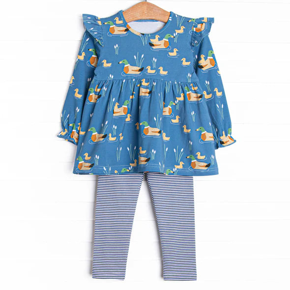 Mallard duck kids girls matching outfit preorder