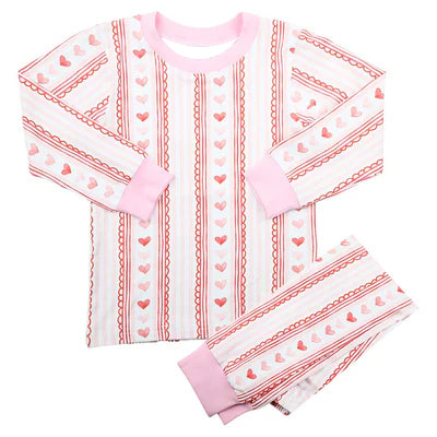 Valentines heart girls long sleeve outfit preorder