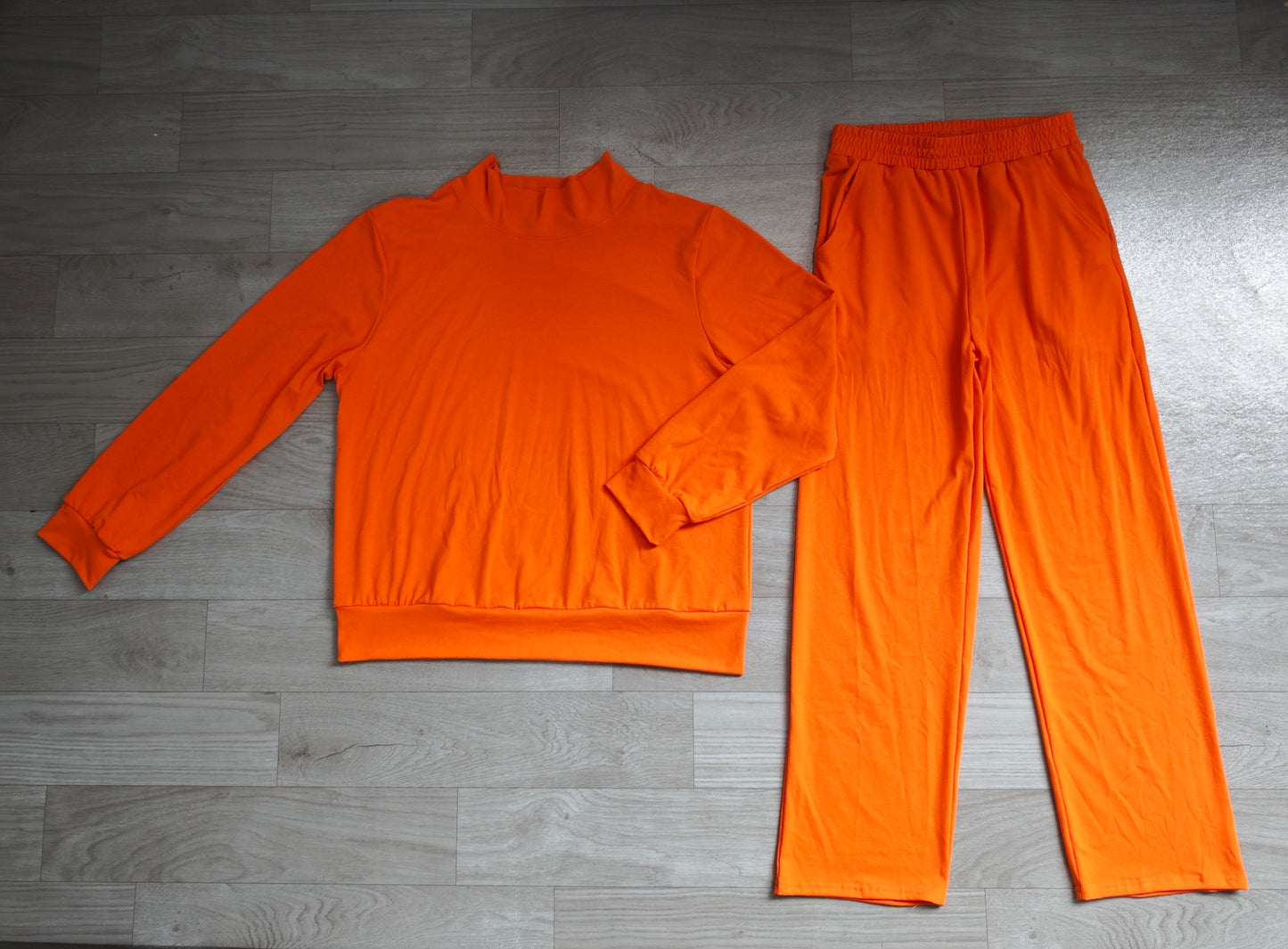 Adult Women orange color long sleeve outfit preorder