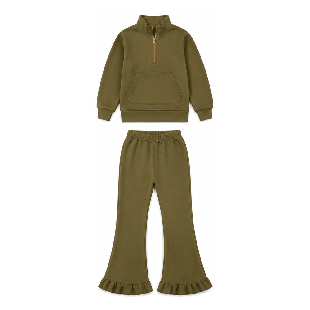 Girls long sleeve sweatshirt top matching pants spring fall outfit preorder