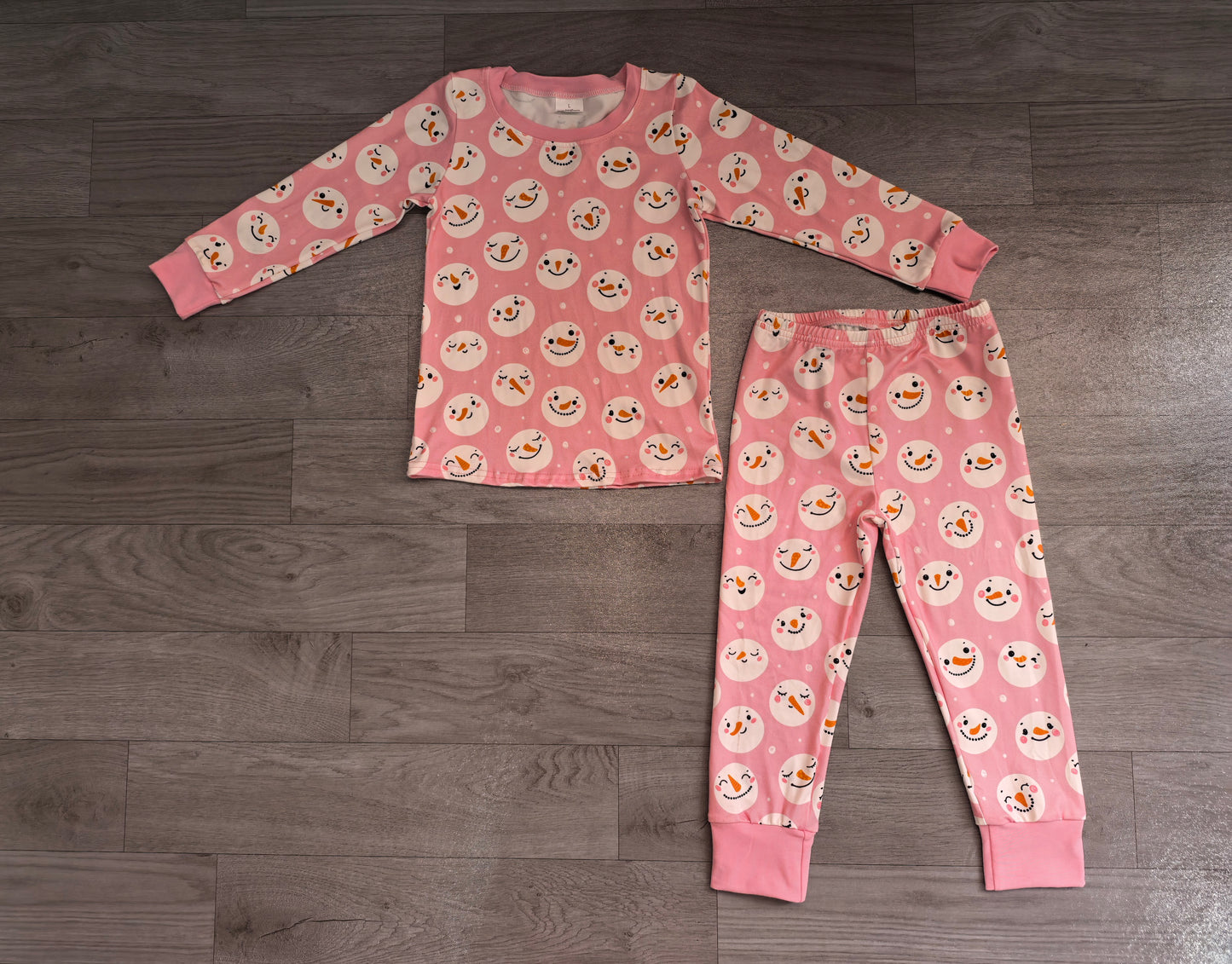 Long sleeve Christmas snowman top matching pants girl wholesale factory price outfit preorder