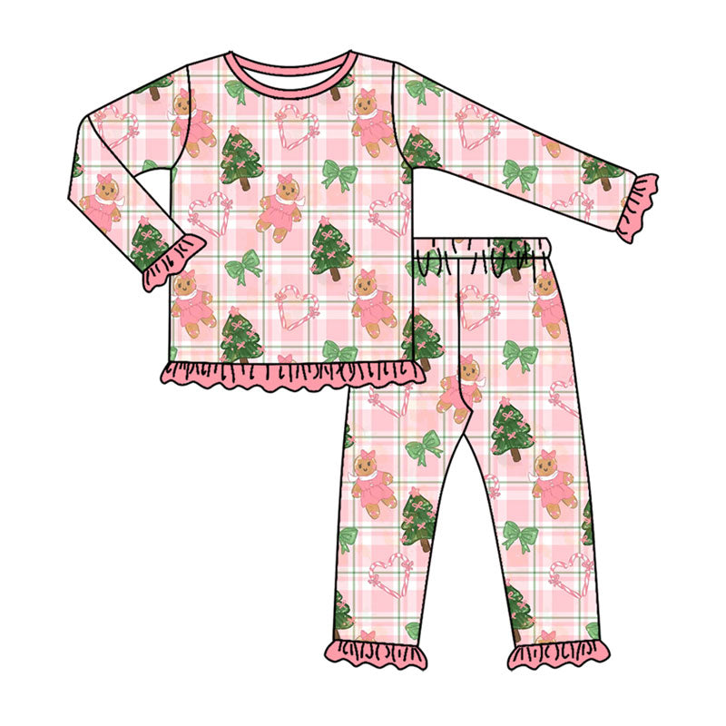 Long sleeve Christmas tree top matching pants wholesale factory price outfit preorder