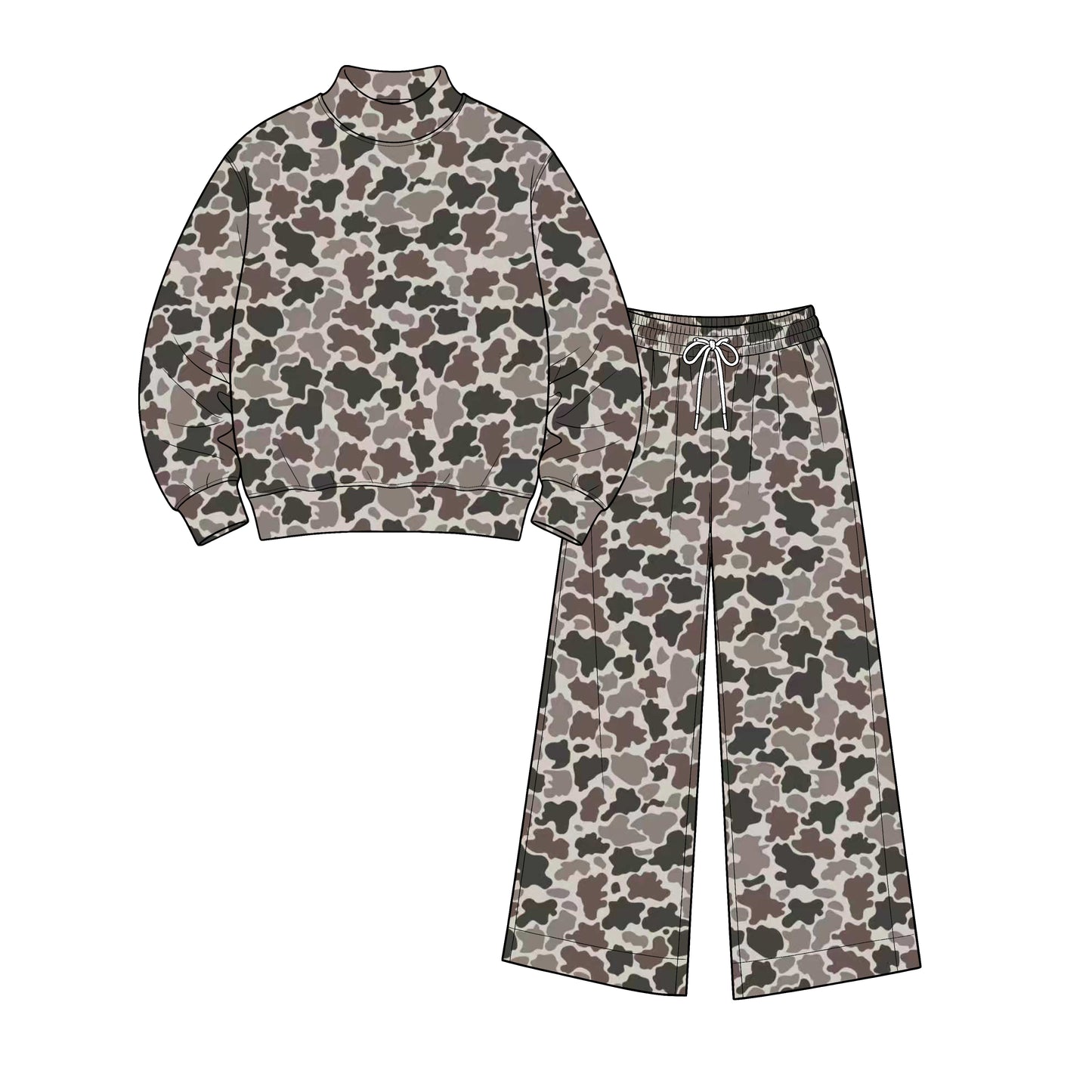 Adult Women camo color long sleeve yoga outfit preorder