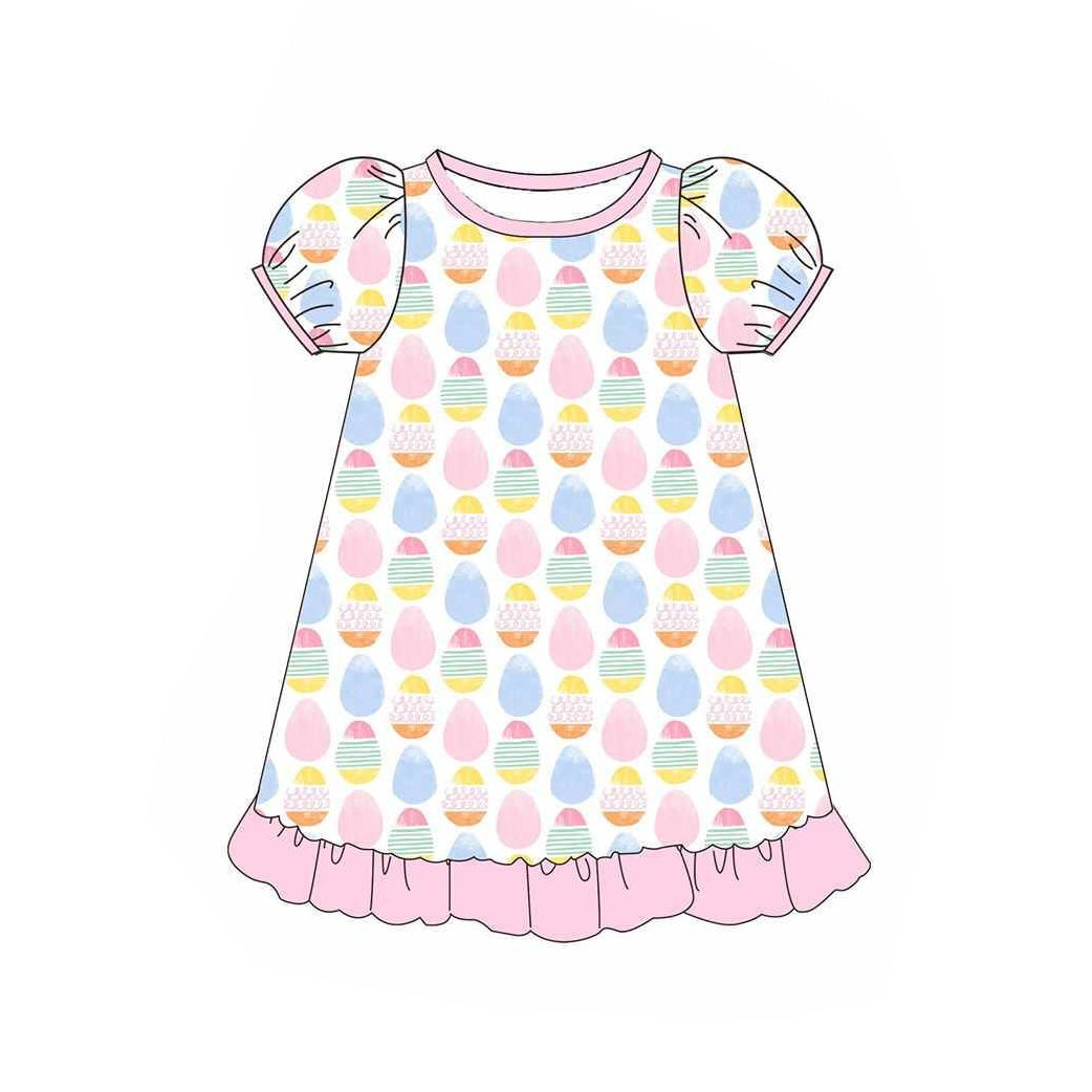 Easter egg print baby girls dress preorder