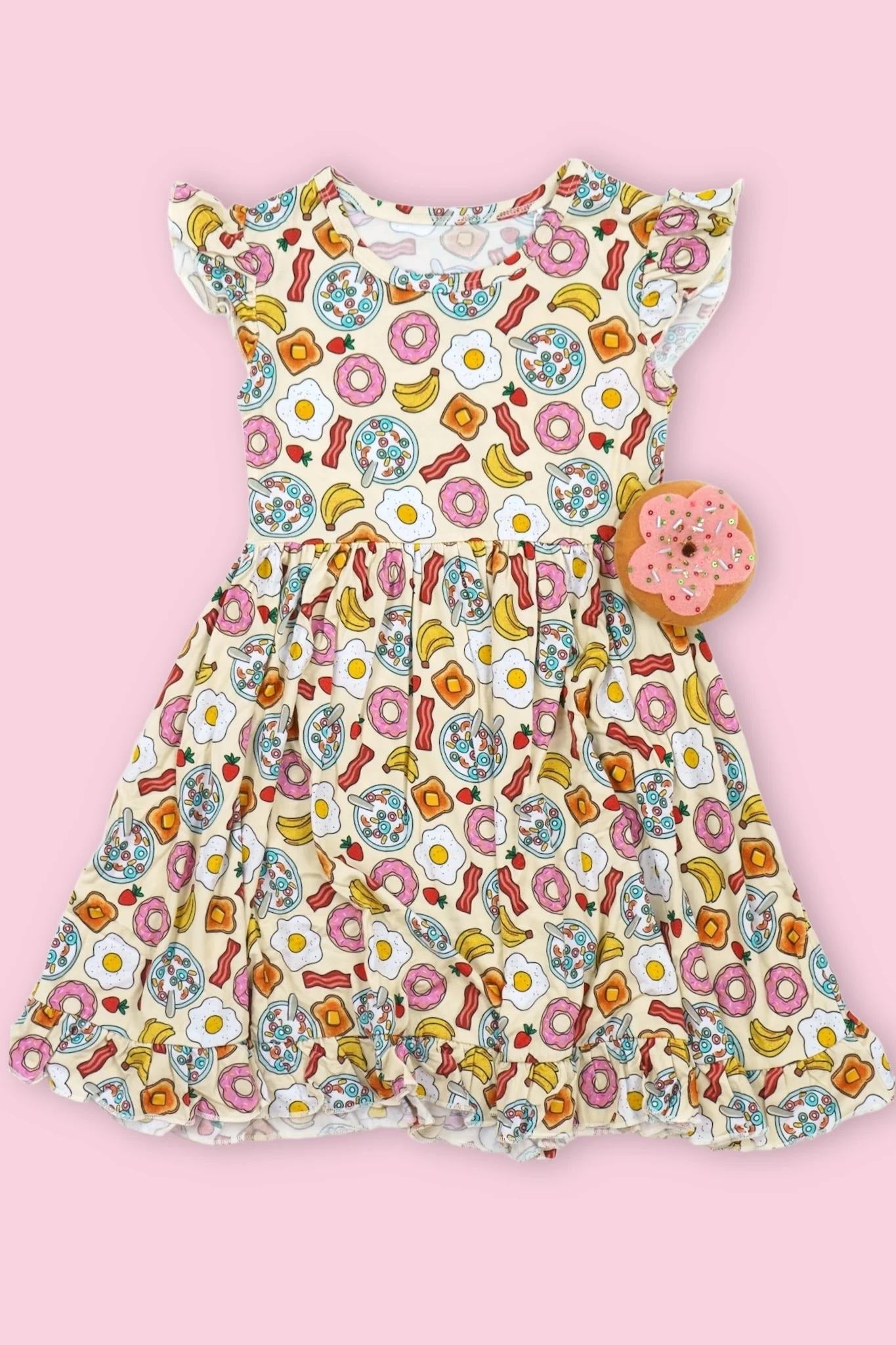 Toddle baby girls fruit donuts dress preorder