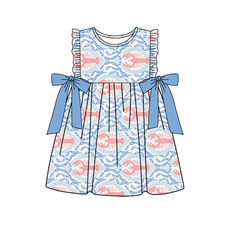 Toddle baby girls crawfish summer dress preorder