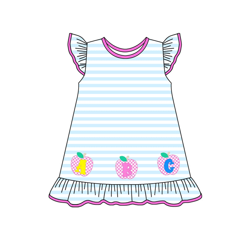 Toddle baby girls ABC apple back to school dress preorder