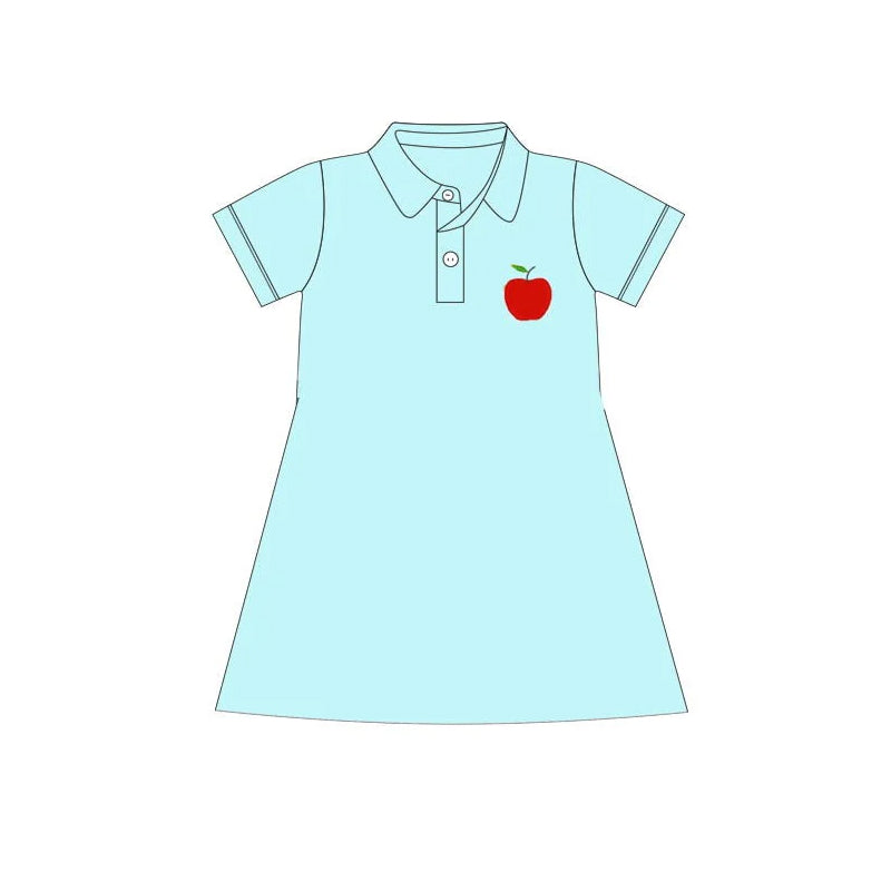 Infant baby girl apple design back to school dress preorder
