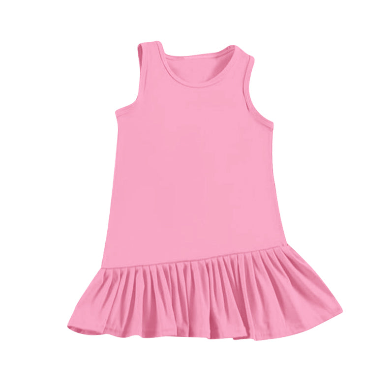 Toddle girls solid pink summer yoga dress preorder