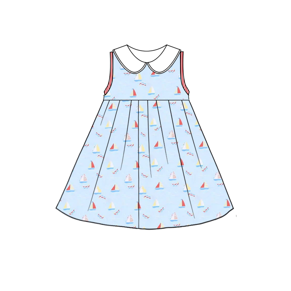 Toddle girls sailboat dress preorder