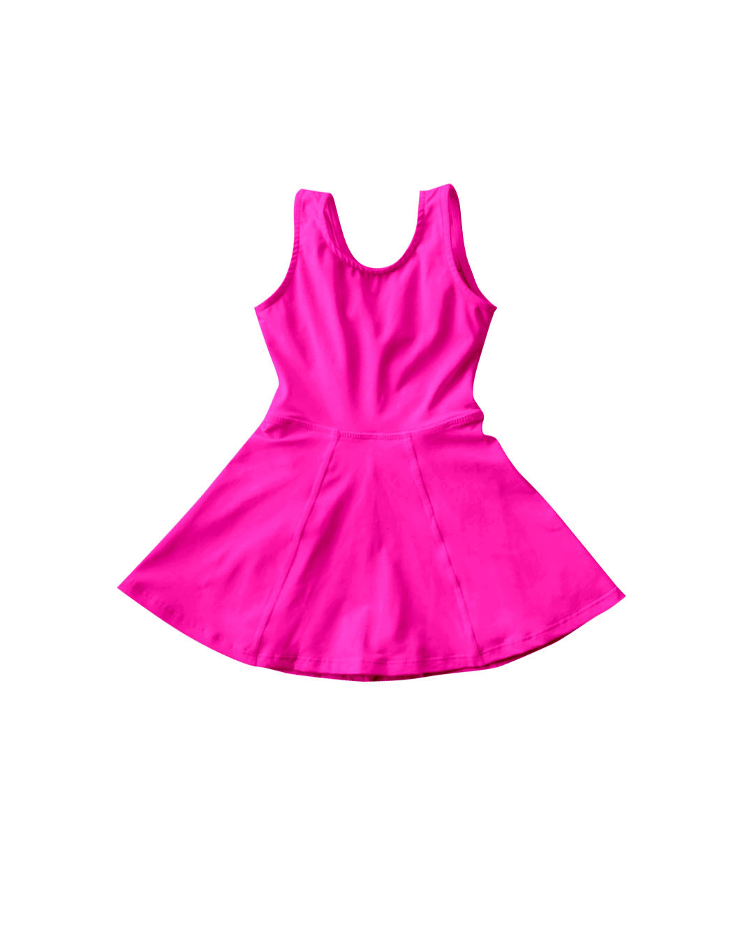 Baby girls hot pink color active wear athletic summer yoga skirt dress preorder