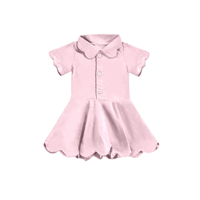 Baby girls pink color active wear athletic summer yoga skirt dress preorder