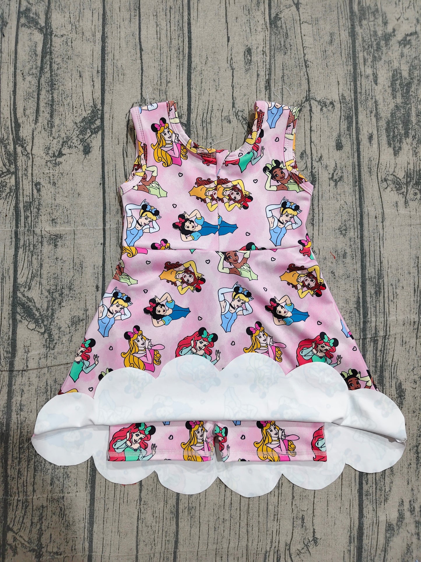 Princess print girls summer yoga dress preorder