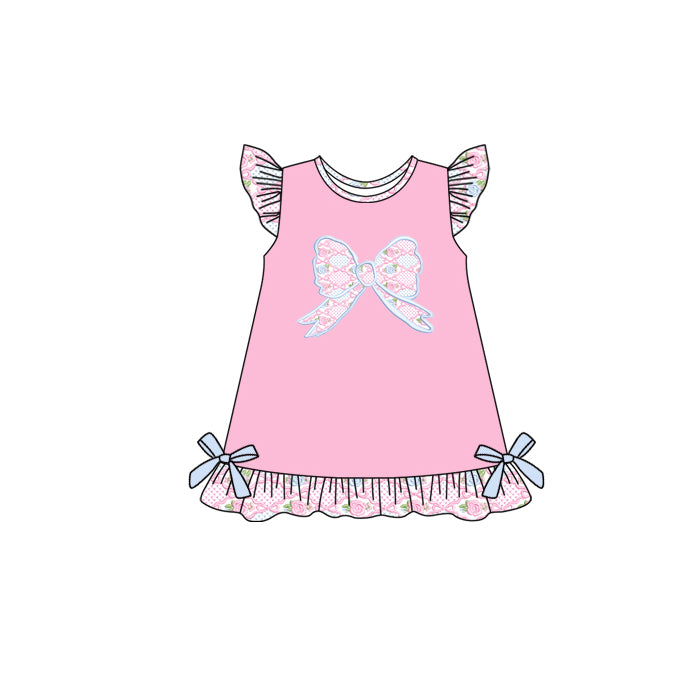 Toddle baby girls floral bow dress preorder
