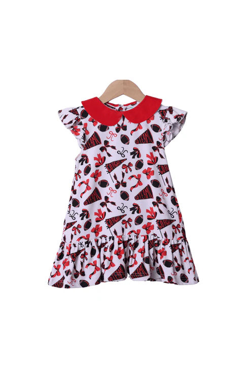 Toddle girls red team design girls dress preorder