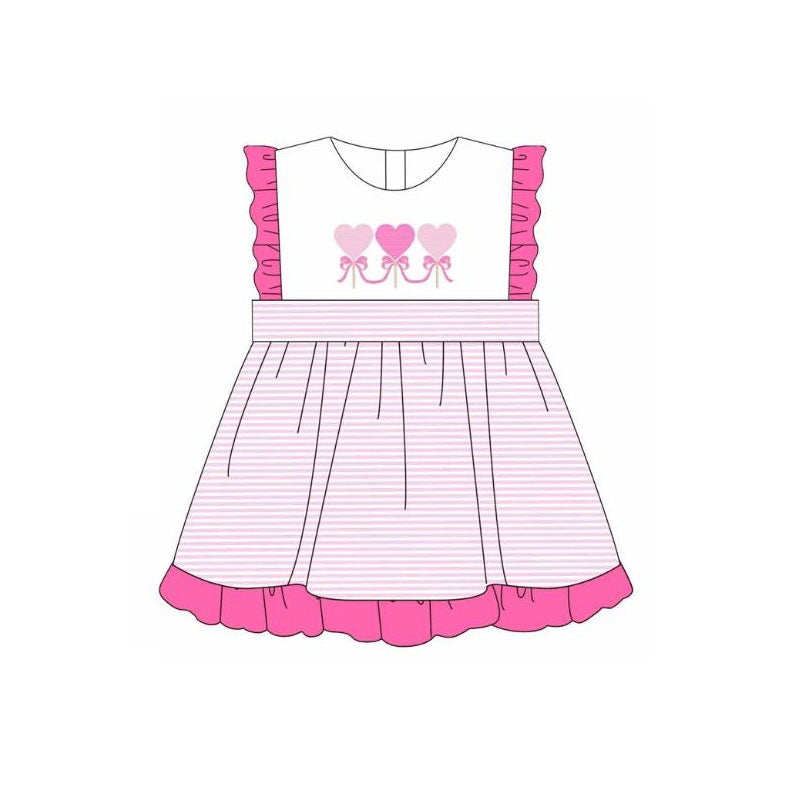 Valentines heart design girls dress preorder