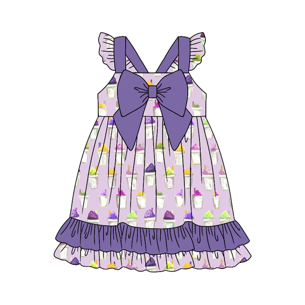 Toddle girls purple design summer dress preorder