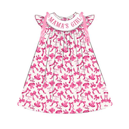 Mamas girl pink bow design summer dress preorder