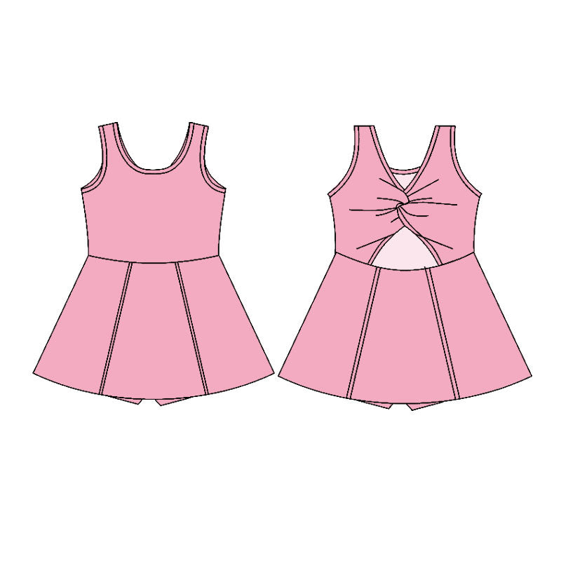 Pink color girls yoga dress preorder