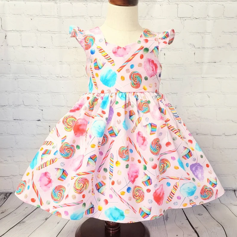 Lollipop cake design kids girls dress preorder
