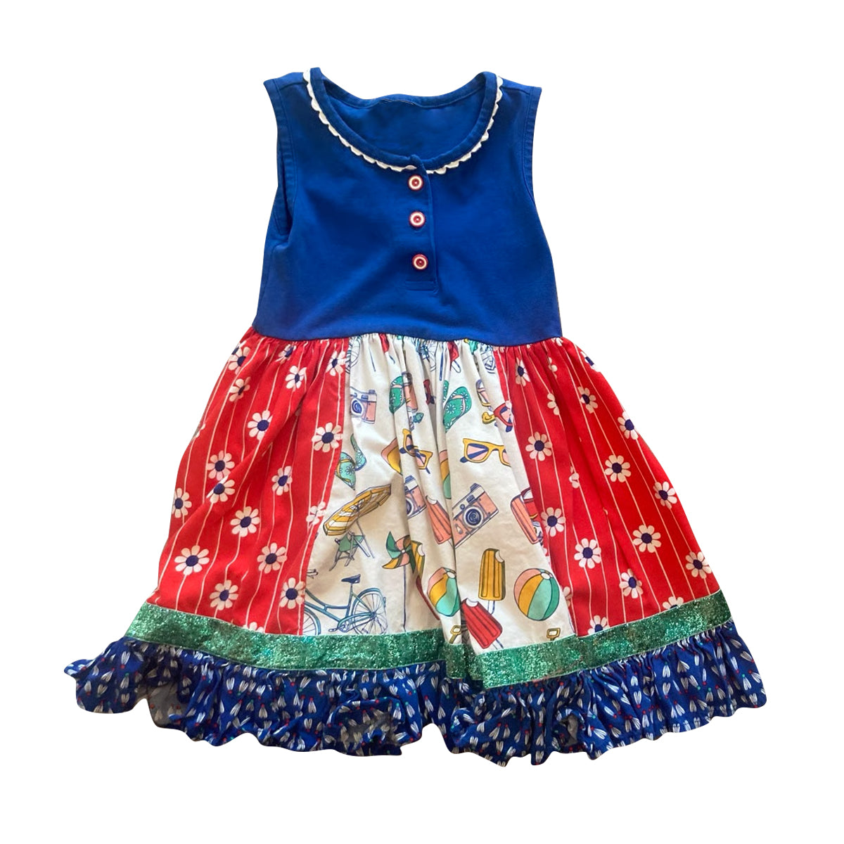 Flowers design baby girls summer dress preorder