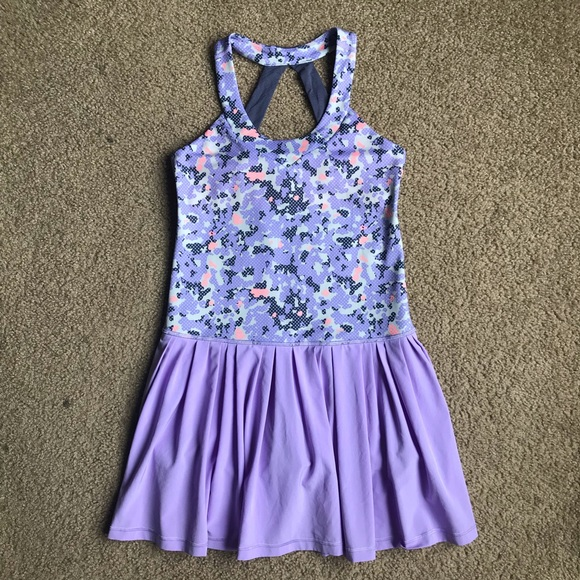 Lavender camo color baby girls yoga dress preorder