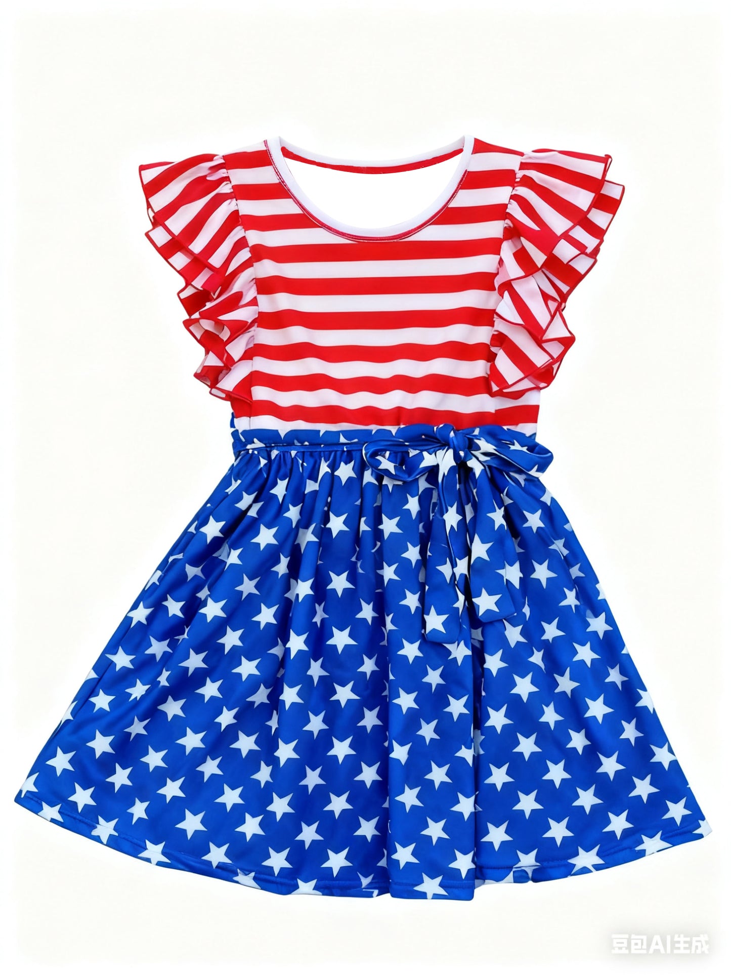 July 4th print baby girls summer dress preorder