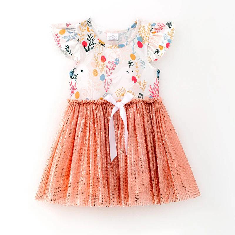 Easter bunny design girls summer dress preorder