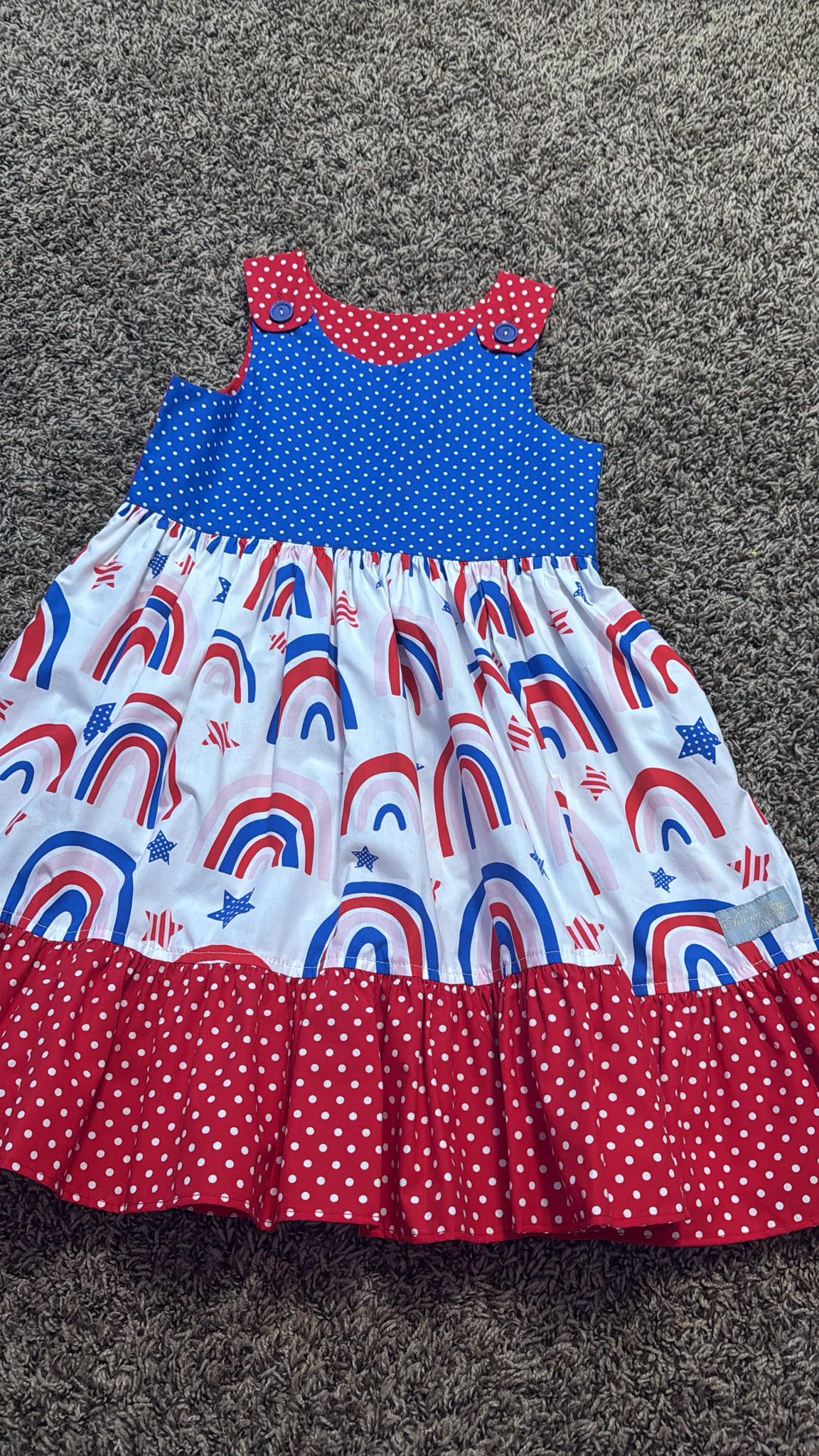 July 4th design girls summer dress preorder
