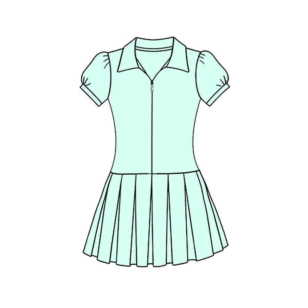 Light blue baby girls summer yoga polo dress preorder